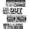 Stampers Anonymous - Tim Holtz - Cling Mounted Rubber Stamp Set - Motivation 2