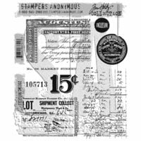 Stampers Anonymous - Tim Holtz - Cling Mounted Rubber Stamp Set - Etcetera