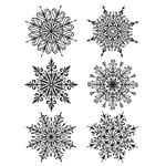 Stampers Anonymous - Tim Holtz - Christmas - Cling Mounted Rubber Stamp Set - Swirly Snowflakes Stampers Anonymous - Tim Holtz - Christmas - Cling Mounted Rubber Stamp Set - Swirly Snowflakes