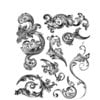 Stampers Anonymous - Tim Holtz - Cling Mounted Rubber Stamp Set - Scrollwork