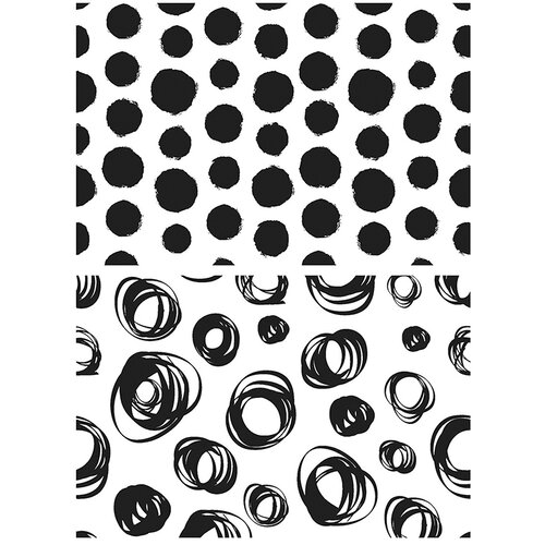 Stampers Anonymous - Tim Holtz - Cling Mounted Rubber Stamp Set - Dots and Circles