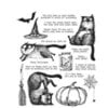 Stampers Anonymous - Tim Holtz - Cling Mounted Rubber Stamp Set - Snarky Cat Halloween