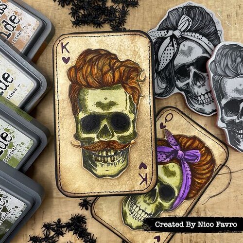 Stampers Anonymous Tim Holtz Cling Rubber Stamps Halloween Doodles