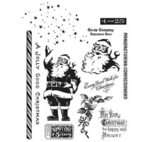 Stampers Anonymous - Tim Holtz - Cling Mounted Rubber Stamps - Jolly Holiday
