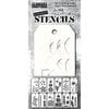 Stampers Anonymous - Tim Holtz - Element Stencils - Everyday Art