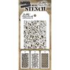 Stampers Anonymous - Tim Holtz - Layering Stencil - Mini Set 24