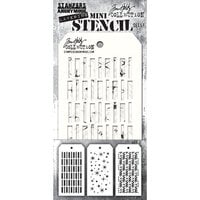 Stampers Anonymous - Tim Holtz - Layering Stencil - Mini Set 57