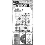 Stampers Anonymous - Tim Holtz - Mini Stencils - Set 59