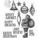Stampers Anonymous - Tim Holtz - Christmas - Cling Mounted Rubber Stamp Set - Festive Sketch