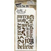 Stampers Anonymous - Tim Holtz - Christmas - Layering Stencil - Holiday Script