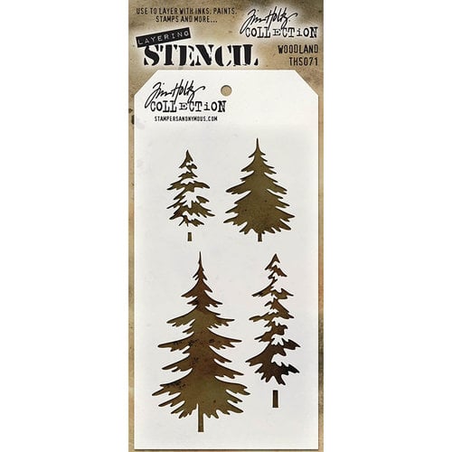 Stampers Anonymous - Tim Holtz - Layering Stencil - Woodland