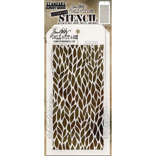 Stampers Anonymous - Tim Holtz - Layering Stencil - Leafy