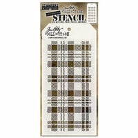 Stampers Anonymous - Tim Holtz - Christmas - Layering Stencil - Plaid