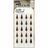 Stampers Anonymous - Tim Holtz - Christmas - Layering Stencil - Shifter Tree