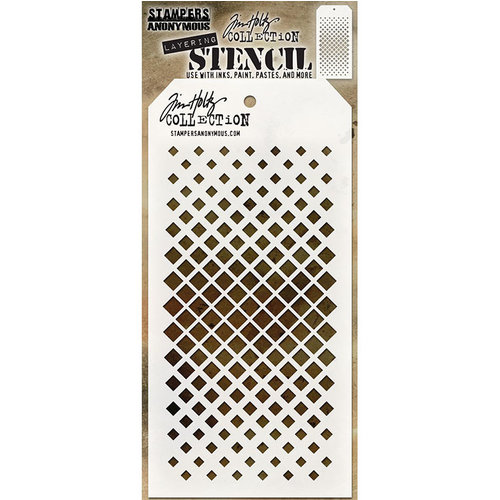 Stampers Anonymous - Tim Holtz - Layering Stencil - Gradient Square