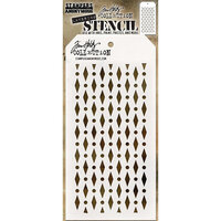 Stampers Anon THS134 Layered Stencil Gingham Tim Holtz 