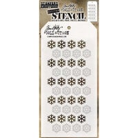 Stampers Anonymous - Christmas - Tim Holtz - Layering Stencil - Shifter Snowflake