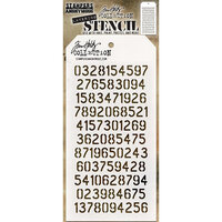Stampers Anonymous - Tim Holtz - Layering Stencil - Digits