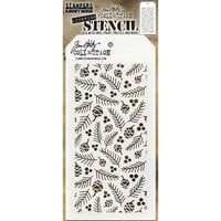 Stampers Anonymous - Tim Holtz - Christmas - Layering Stencil - Gatherings
