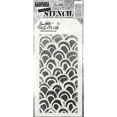 Stampers Anonymous - Tim Holtz - Layering Stencils - Brush Arch