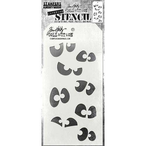 Stampers Anonymous - Tim Holtz - Layering Stencils - Peekaboo