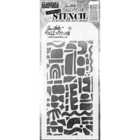 image of Stampers Anonymous - Tim Holtz - Stencils - Cutout Shapes 1