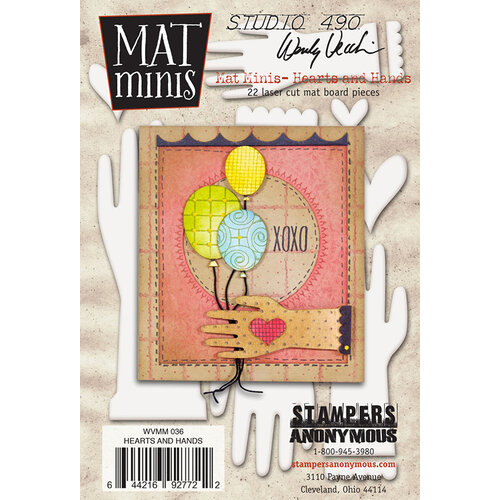 Stampers Anonymous - Wendy Vecchi - Mat Minis - Hearts and Hands