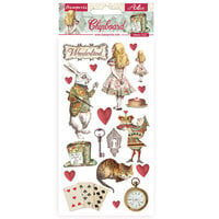 Stamperia - Alice Forever Collection - Chipboard Embellishments - Alice In Wonderland