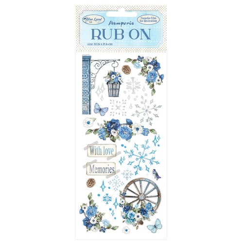 Stamperia - Blue Land Collection - Rub-On Transfers