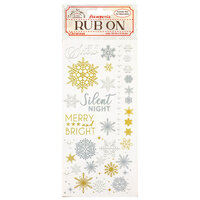 Stamperia - Create Happiness Christmas Plus Collection - Rub-On Transfers - Snowflakes