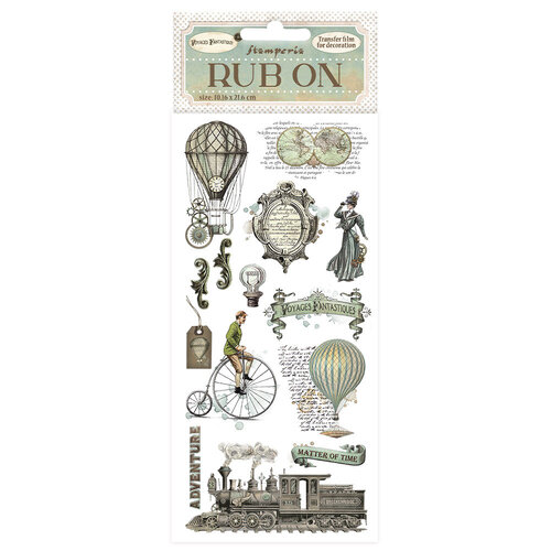 Stamperia - Voyages Fantastiques Collection - Rub-On Transfers - Balloons
