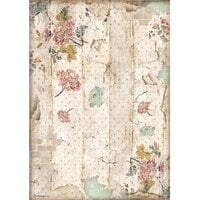 Stamperia - Alice Forever Collection - A4 Rice Paper - Alice Wall Texture