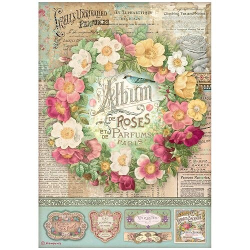 Stamperia - Rose Parfum Collection - A4 Rice Paper - Album de Roses