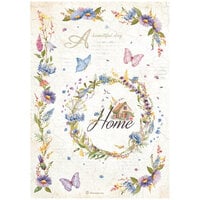 Stamperia - Welcome Home Collection - Create Happiness - A4 Rice Paper - Garland