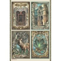 Stamperia - Magic Forest Collection - A4 Rice Paper - Forest Cards