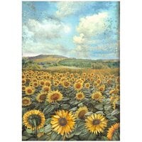 Stamperia - Sunflower Art Collection - A4 Rice Paper - Landscape