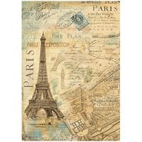 Stamperia - Around The World Collection - A4 Rice Paper - Paris