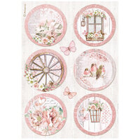 Stamperia - Roseland Collection - A4 Rice Paper - Rounds