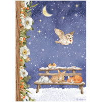 Stamperia - Winter Valley Collection - A4 Rice Paper - Sweet Night