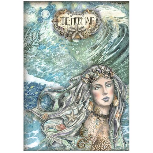 Stamperia - Songs Of The Sea Collection - A4 Rice Paper - The Mermaid
