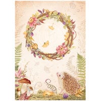 Stamperia - Woodland Collection - A4 Rice Paper - Garland