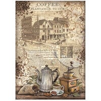 Stamperia - Coffee And Chocolate Collection - A4 Rice Paper - Grinder