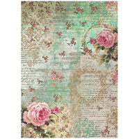 Stamperia - Precious Collection - A4 Rice Paper - Peony Background
