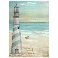 Stamperia - Sea Land Collection - A4 Rice Paper - Lighthouse