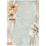 Stamperia - Secret Diary Collection - A4 Rice Paper - Bird