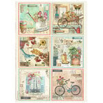Stamperia - Garden Collection - A4 Rice Paper - 6 Cards