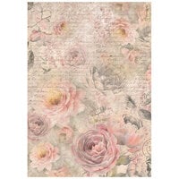 Stamperia - Shabby Rose Collection - A4 Rice Paper - Rose Pattern