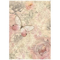 Stamperia - Shabby Rose Collection - A4 Rice Paper - Butterfly