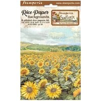 Stamperia - Sunflower Art Collection - A6 Rice Paper - Backgrounds