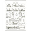 Stamperia - Alice Forever Collection - Moulds - Alice Chessboard